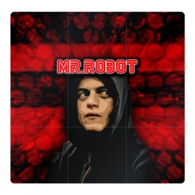 Магнитный плакат 3Х3 с принтом Mr.robot в Курске, Полимерный материал с магнитным слоем | 9 деталей размером 9*9 см | robot | драма | мистер | мистер робот | психологический триллер | рами малек | робот | технотриллер