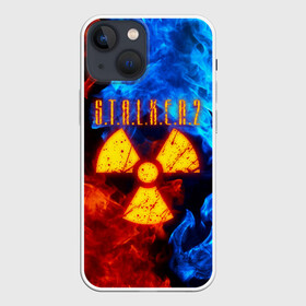 Чехол для iPhone 13 mini с принтом S.T.A.L.K.E.R. 2 в Курске,  |  | bandit | chernobyl | pripyat | s.t.a.l.k.e.r. 2 | shadow of chernobyl | stalker | stalker 2 | бандиты | меченый | припять | сталкер | сталкер 2 | тени чернобыля | чернобыль | чистое небо