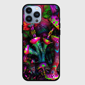 Чехол для iPhone 13 Pro Max с принтом ПСИХОДЕЛИКА в Курске,  |  | abstract | abstraction | color | geometry | paitnt | psy | абстракция | геометрия | краски | неоновые | психоделика