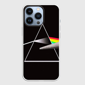 Чехол для iPhone 13 Pro с принтом PINK FLOYD в Курске,  |  | music | pink floyd | the dark side of the moon | космос | луна | музыка | пинк флойд | призма | рок | треугольник | триангулярная призма