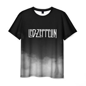 Мужская футболка 3D с принтом LED ZEPPELIN в Курске, 100% полиэфир | прямой крой, круглый вырез горловины, длина до линии бедер | led zeppelin | джимми пейдж | лед зеппелин