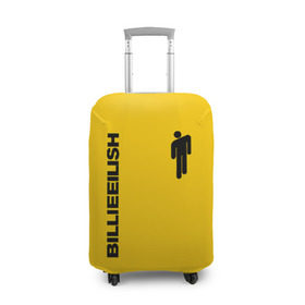 Чехол для чемодана 3D с принтом BILLIE EILISH в Курске, 86% полиэфир, 14% спандекс | двустороннее нанесение принта, прорези для ручек и колес | be | billie | billie eilish | билли | билли айлиш