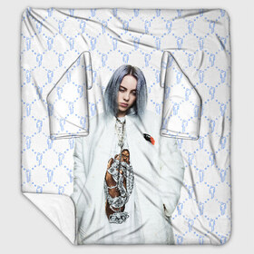 Плед с рукавами с принтом BILLIE EILISH в Курске, 100% полиэстер | Закругленные углы, все края обработаны. Ткань не мнется и не растягивается. Размер 170*145 | all | asleep | bad | bellyache | billie | blohsh | dont | eilish | eyes | fall | guy | logo | music | ocean | singer | smile | when | айлиш | били | билли | бэрд | лого | музыка | пайрат | певица | символ | эйлиш