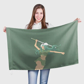 Флаг 3D с принтом Nelliel Tu Oderschvank в Курске, 100% полиэстер | плотность ткани — 95 г/м2, размер — 67 х 109 см. Принт наносится с одной стороны | 