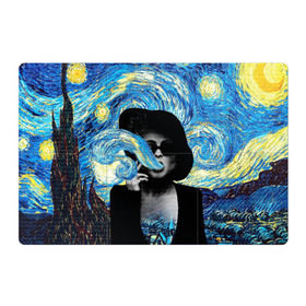 Магнитный плакат 3Х2 с принтом Марла на картине Ван Гога в Курске, Полимерный материал с магнитным слоем | 6 деталей размером 9*9 см | Тематика изображения на принте: ван гог | вангог | звездная ночь | картина | марла | марла сингер | модернизм | постмодерн | художник | экспонат | экспрессионизм