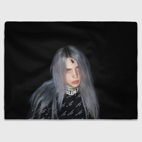 Плед 3D с принтом BILLIE EILISH с Пауком в Курске, 100% полиэстер | закругленные углы, все края обработаны. Ткань не мнется и не растягивается | Тематика изображения на принте: all | asleep | bad | bellyache | billie | blohsh | dont | eilish | eyes | fall | ghoul | guy | logo | music | ocean | singer | smile | when | айлиш | били | билли | бэрд | лого | музыка | пайрат | певица | символ | эйлиш