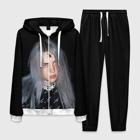 Мужской костюм 3D с принтом BILLIE EILISH с Пауком в Курске, 100% полиэстер | Манжеты и пояс оформлены тканевой резинкой, двухслойный капюшон со шнурком для регулировки, карманы спереди | all | asleep | bad | bellyache | billie | blohsh | dont | eilish | eyes | fall | ghoul | guy | logo | music | ocean | singer | smile | when | айлиш | били | билли | бэрд | лого | музыка | пайрат | певица | символ | эйлиш