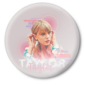 Значок с принтом Taylor Swift в Курске,  металл | круглая форма, металлическая застежка в виде булавки | lover | me | new album | reputation | swift | taylor | taylor swift | музыка | новый альбом | свифт | тей | тейлор | тейлор свифт