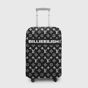 Чехол для чемодана 3D с принтом BILLIE EILISH в Курске, 86% полиэфир, 14% спандекс | двустороннее нанесение принта, прорези для ручек и колес | be | billie | billie eilish | blohsh | brand | france | logo | louis vuitton | lv | pattern | билли | билли айлиш | бренд | лв | лого | лоуис вуиттон | луи вуиттон | мода | паттерн | фигуры | франция
