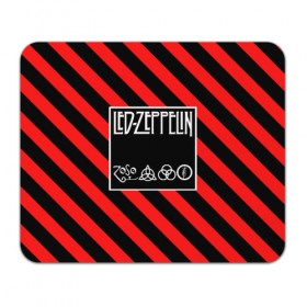 Коврик для мышки прямоугольный с принтом Led Zeppelin в Курске, натуральный каучук | размер 230 х 185 мм; запечатка лицевой стороны | 