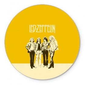 Коврик для мышки круглый с принтом Led Zeppelin в Курске, резина и полиэстер | круглая форма, изображение наносится на всю лицевую часть | led | led zep | led zeppelin | ledzep | lz | zoso | группа | джимми пейдж | джон генри бонэм | джон пол джонс | зосо | лед зепелен | лед зеппелин | ледзепелен | ледзеппелин | роберт плант | рок