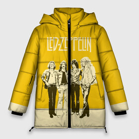 Женская зимняя куртка 3D с принтом Led Zeppelin в Курске, верх — 100% полиэстер; подкладка — 100% полиэстер; утеплитель — 100% полиэстер | длина ниже бедра, силуэт Оверсайз. Есть воротник-стойка, отстегивающийся капюшон и ветрозащитная планка. 

Боковые карманы с листочкой на кнопках и внутренний карман на молнии | led | led zep | led zeppelin | ledzep | lz | zoso | группа | джимми пейдж | джон генри бонэм | джон пол джонс | зосо | лед зепелен | лед зеппелин | ледзепелен | ледзеппелин | роберт плант | рок
