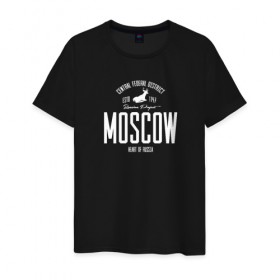 Мужская футболка хлопок с принтом Москва Iron в Курске, 100% хлопок | прямой крой, круглый вырез горловины, длина до линии бедер, слегка спущенное плечо. | i love moscow | moscow | город | москва | мск | регион | я люблю москву