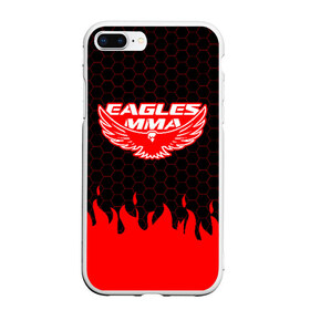 Чехол для iPhone 7Plus/8 Plus матовый с принтом EAGLES MMA ХАБИБ в Курске, Силикон | Область печати: задняя сторона чехла, без боковых панелей | eagles mma | khabib | khabib nurmagomedov | mma | мма | хабиб | хабиб нурмагомедов