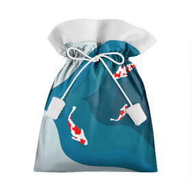 Подарочный 3D мешок с принтом Рыбки в Курске, 100% полиэстер | Размер: 29*39 см | fish | fishing | вода | озеро | плавают | рыба | рыбалка | рыбки | рыбы | японские рыбы