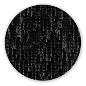Коврик для мышки круглый с принтом ПРОГРАММНЫЙ КОД НА ЯПОНСКОМ в Курске, резина и полиэстер | круглая форма, изображение наносится на всю лицевую часть | hugo weaving | pc | the matrix | код | компьютеры | матрица | матрица 4 | программист | программный код | цифры