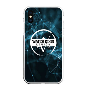 Чехол для iPhone XS Max матовый с принтом WATCH DOGS LEGION в Курске, Силикон | Область печати: задняя сторона чехла, без боковых панелей | ded sec | hacker | legion | watch dogs | watch dogs 2 | watch dogs legion | легион | хакер