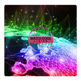 Магнитный плакат 3Х3 с принтом WATCH DOGS LEGION в Курске, Полимерный материал с магнитным слоем | 9 деталей размером 9*9 см | ded sec | hacker | legion | watch dogs | watch dogs 2 | watch dogs legion | легион | хакер