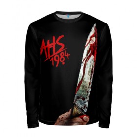Мужской лонгслив 3D American Horror Story: в Курске, 100% полиэстер | длинные рукава, круглый вырез горловины, полуприлегающий силуэт | Тематика изображения на принте: 1984 | ahs | american horror story | американская история ужасов