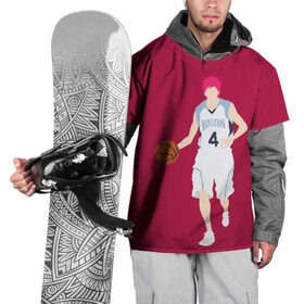 Накидка на куртку 3D с принтом Seijuurou Akashi в Курске, 100% полиэстер |  | Тематика изображения на принте: akashi | basket | basketball | kuroko | kuroko no basket | seijuurou | акаши | баскетбол | куроко | сэйджуро