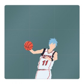 Магнитный плакат 3Х3 с принтом Tetsuya Kuroko в Курске, Полимерный материал с магнитным слоем | 9 деталей размером 9*9 см | Тематика изображения на принте: basket | basketball | kuroko | kuroko no basket | phantom | tetsu | tetsuya | баскетбол | куроко | тэцу | тэцуя | фантом
