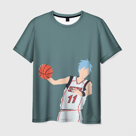 Мужская футболка 3D с принтом Tetsuya Kuroko в Курске, 100% полиэфир | прямой крой, круглый вырез горловины, длина до линии бедер | basket | basketball | kuroko | kuroko no basket | phantom | tetsu | tetsuya | баскетбол | куроко | тэцу | тэцуя | фантом