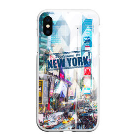 Чехол для iPhone XS Max матовый с принтом New York в Курске, Силикон | Область печати: задняя сторона чехла, без боковых панелей | america | new york | travel | usa | америка | город | нью йорк | путешествие | сша | тревел | туризм