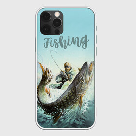 Чехол для iPhone 12 Pro Max с принтом Fishing в Курске, Силикон |  | Тематика изображения на принте: рыба | рыбак | рыбалка | снасти | увлечение | улов | хобби