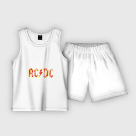 Детская пижама с шортами хлопок с принтом AC DC в Курске,  |  | Тематика изображения на принте: ac | ac dc | ac dc группа | ac dc лучшее | rock | rock n roll | блюз рок | иси диси | хард рок