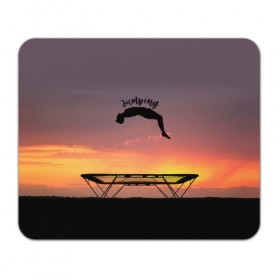 Коврик для мышки прямоугольный с принтом Jumping в Курске, натуральный каучук | размер 230 х 185 мм; запечатка лицевой стороны | aerobics | jumping | sport | trampoline | trampoline aerobics | trampoline jumping | trampoline sport | батут | батутисты | батутный спорт | спорт