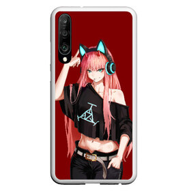 Чехол для Honor P30 с принтом ZeroTwo (Darling in the Franx) в Курске, Силикон | Область печати: задняя сторона чехла, без боковых панелей | 002 | 02 | darling in the franxx | zero two | любимый во франксе | милый во франксе | ноль два