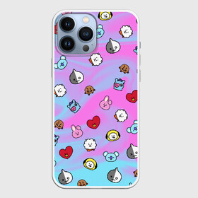 Чехол для iPhone 13 Pro Max с принтом BT21 в Курске,  |  | Тематика изображения на принте: bt21 | bt21 chimmy | bt21 cooky | bt21 koya | bt21 shooky | bt21 игрушки | bt21 купить | bt21 персонажи | bt21 чонгук | bts | bts 2019 | bts love | k pop | коя bt21 | магазин bt21