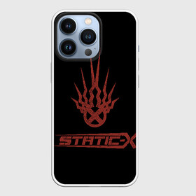 Чехол для iPhone 13 Pro с принтом Static X в Курске,  |  | Тематика изображения на принте: 2014 | metal | music | need for speed | nfs | only | r.i.p | rip | rock | static | static x | staticx | the | wayne static | x | метал | музыка | нфс | рок | статик | уэйн статик