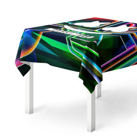 Скатерть 3D с принтом MARSHMELLO в Курске, 100% полиэстер (ткань не мнется и не растягивается) | Размер: 150*150 см | 