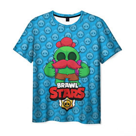 Мужская футболка 3D с принтом Brawl Stars в Курске, 100% полиэфир | прямой крой, круглый вырез горловины, длина до линии бедер | brawl | brawl stars | stars | бравл | бравл старс | браво старс | игра | компьютерная | онлайн | старс