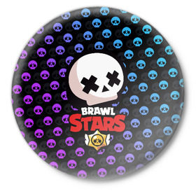 Значок с принтом Brawl Stars в Курске,  металл | круглая форма, металлическая застежка в виде булавки | brawl | brawl stars | stars | бравл | бравл старс | браво старс | игра | компьютерная | онлайн | старс