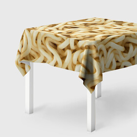 Скатерть 3D с принтом Лапша в Курске, 100% полиэстер (ткань не мнется и не растягивается) | Размер: 150*150 см | бичпакет | дошик | доширак | лапша | ролтон