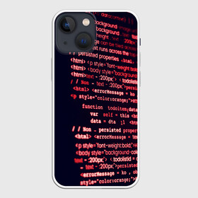 Чехол для iPhone 13 mini с принтом HTMLPHP в Курске,  |  | hugo weaving | pc | the matrix | код | компьютеры | матрица | матрица 4 | программист | программный код | цифры