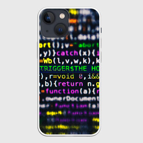 Чехол для iPhone 13 mini с принтом ПРОГРАММИРОВАНИЕ в Курске,  |  | hugo weaving | pc | the matrix | код | компьютеры | матрица | матрица 4 | программист | программный код | цифры