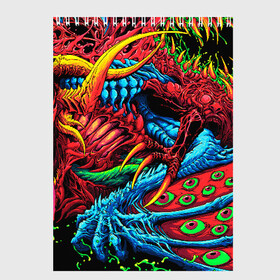 Скетчбук с принтом CS GO hyper beast skin в Курске, 100% бумага
 | 48 листов, плотность листов — 100 г/м2, плотность картонной обложки — 250 г/м2. Листы скреплены сверху удобной пружинной спиралью | awp | counter strike | cs go | cs go global offensive | hyper beast | skin cs | team cs | команды cs | скины оружия | скоростной зверь | хайпер бист