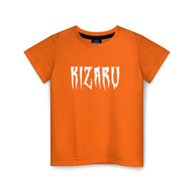 Детская футболка хлопок с принтом KIZARU (HF на спине) в Курске, 100% хлопок | круглый вырез горловины, полуприлегающий силуэт, длина до линии бедер | family | haunted | karmageddon | karmagedon | kizaru | кармагеддон | кармагедон | кизару | фэмили | хаунтед