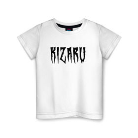 Детская футболка хлопок с принтом KIZARU (HF на спине) в Курске, 100% хлопок | круглый вырез горловины, полуприлегающий силуэт, длина до линии бедер | family | haunted | karmageddon | karmagedon | kizaru | кармагеддон | кармагедон | кизару | фэмили | хаунтед