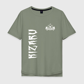 Мужская футболка хлопок Oversize с принтом KIZARU HAUNTED F. в Курске, 100% хлопок | свободный крой, круглый ворот, “спинка” длиннее передней части | family | haunted | karmageddon | karmagedon | kizaru | кармагеддон | кармагедон | кизару | фэмили | хаунтед