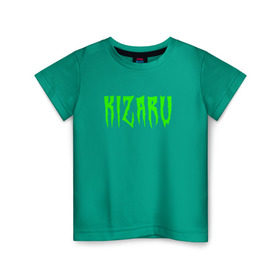 Детская футболка хлопок с принтом KIZARU ACID (HF на спине) в Курске, 100% хлопок | круглый вырез горловины, полуприлегающий силуэт, длина до линии бедер | family | haunted | karmageddon | karmagedon | kizaru | кармагеддон | кармагедон | кизару | фэмили | хаунтед