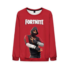 Мужской свитшот 3D с принтом IKONIK FORTNITE в Курске, 100% полиэстер с мягким внутренним слоем | круглый вырез горловины, мягкая резинка на манжетах и поясе, свободная посадка по фигуре | 10 | battle | fort | fortnite | ikonik | royale | season | битва | иконик | королевская | сезон | форт | фортнайт