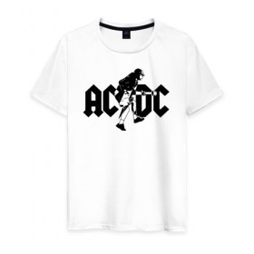 Мужская футболка хлопок с принтом AC/DC в Курске, 100% хлопок | прямой крой, круглый вырез горловины, длина до линии бедер, слегка спущенное плечо. | ac dc | acdc | acdc ас дс | австралийская | ангус янг | асдс | блюз | группа | крис слэйд | метал | молния | музыка | певцы | рок | рок н ролл | стиви янг | хард | хардрок | эксл роуз