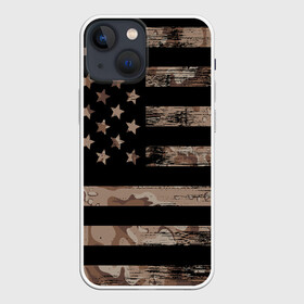 Чехол для iPhone 13 mini с принтом American Flag Camo в Курске,  |  | eagle | states | united | usa | армейские | армия | камуфляж | орел | служба | снайпер | соединенных | солдат | сша | форма | штатов