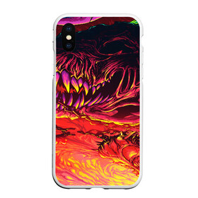 Чехол для iPhone XS Max матовый с принтом HyperBeast в Курске, Силикон | Область печати: задняя сторона чехла, без боковых панелей | awp | counter strike | cs go | cs go global offensive | hyper beast | skin cs | team cs | команды cs | скины оружия | скоростной зверь | хайпер бист