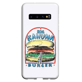 Чехол для Samsung Galaxy S10 с принтом Big Kahuna Burger в Курске, Силикон | Область печати: задняя сторона чехла, без боковых панелей | big kahuna | burger | kahuna | pulp fiction | голливуд | кино | криминальное чтиво