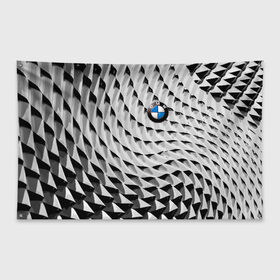 Флаг-баннер с принтом BMW в Курске, 100% полиэстер | размер 67 х 109 см, плотность ткани — 95 г/м2; по краям флага есть четыре люверса для крепления | bmw | germany | pattern | prestige | бмв | германия | престиж | узор